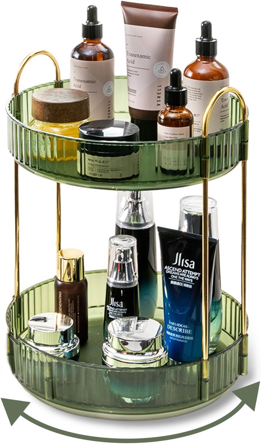 360° Rotating Makeup Organizer